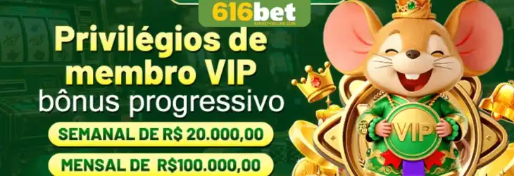 Banner de promoções do 616BET cassino.