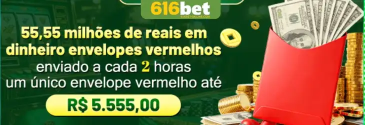 Banner de promoções do 616BET cassino