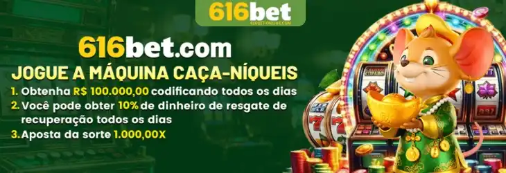 Banner de promoções do 616BET cassino